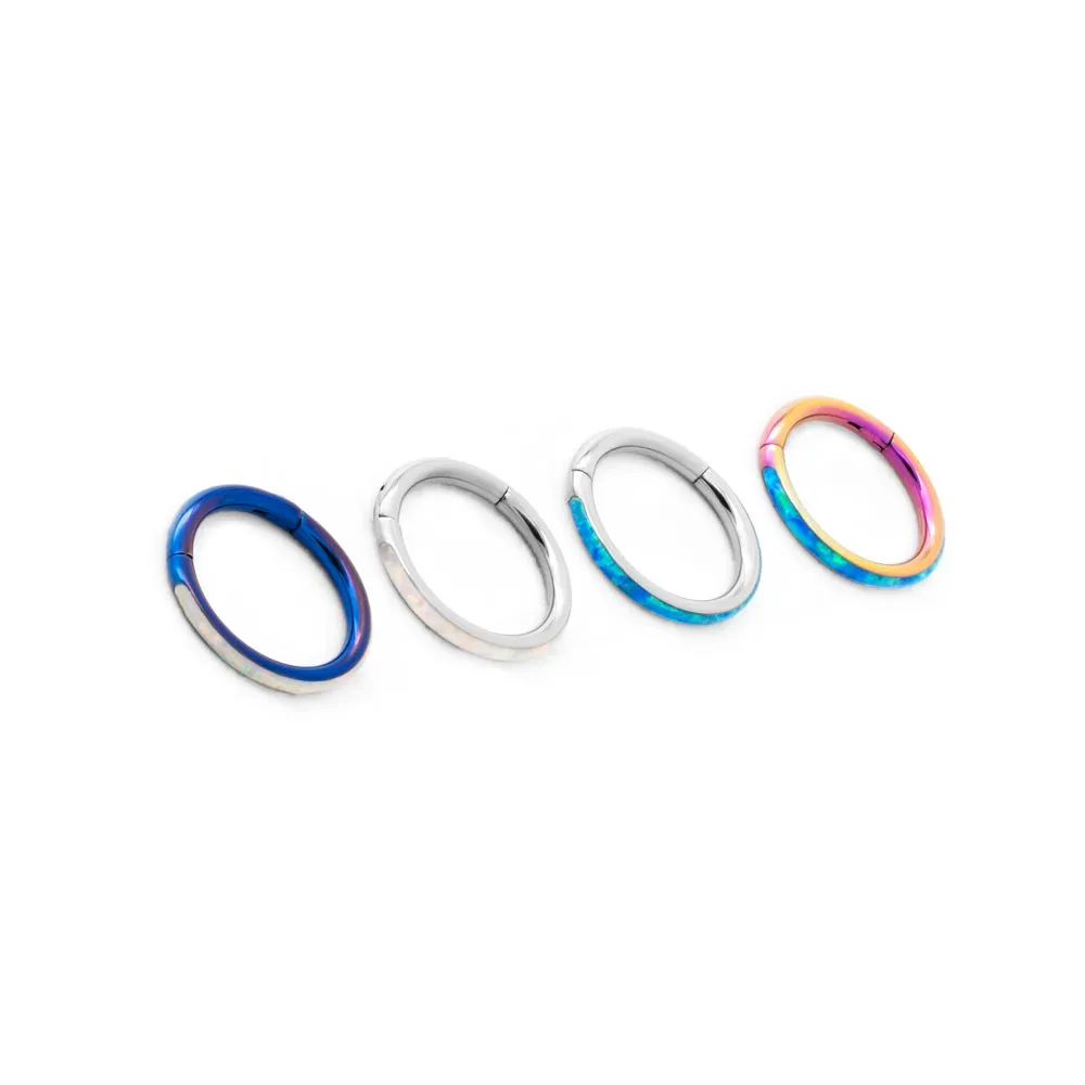 Tilum 16g Sideline Opal Titanium Clicker - Price Per 1