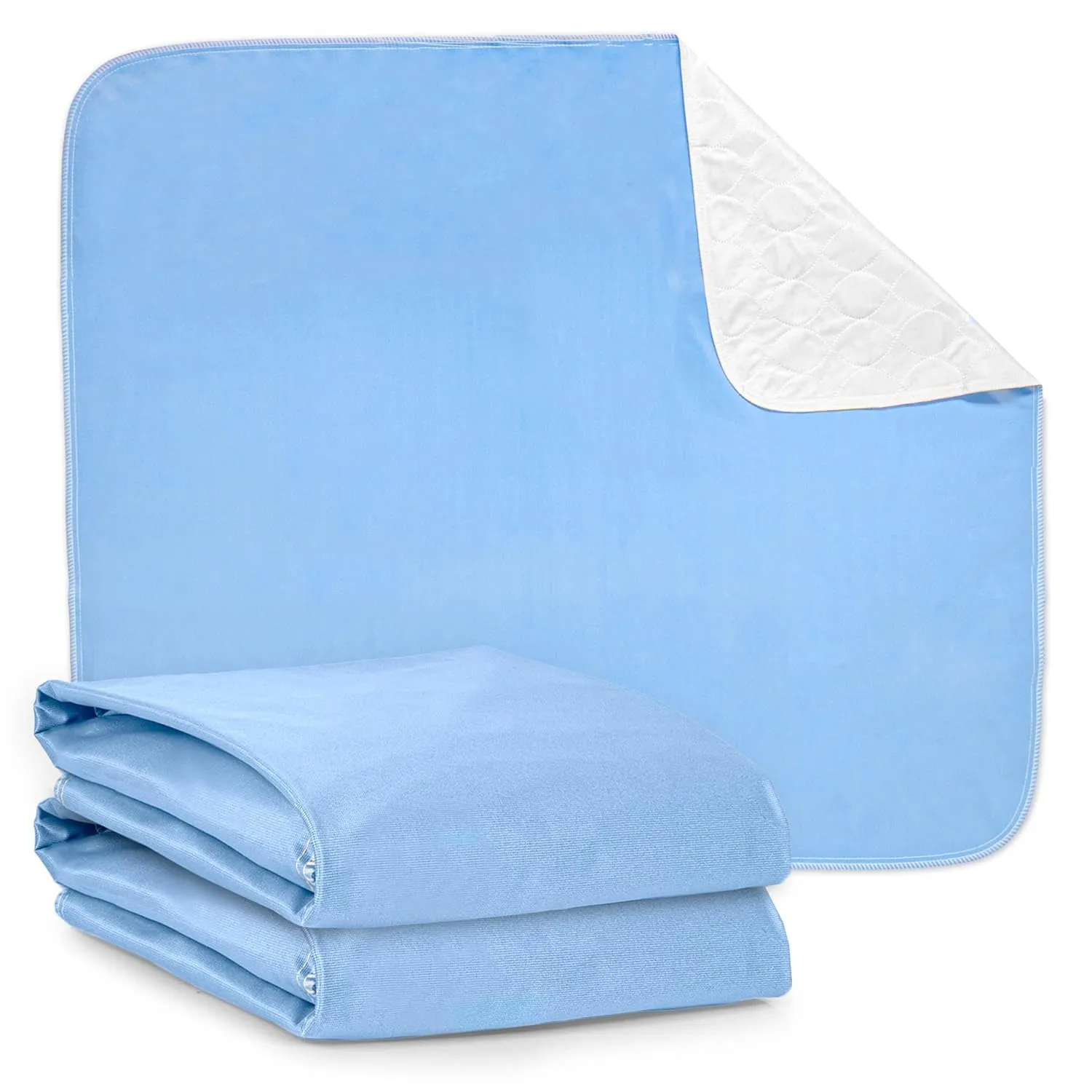 Washable Bed Pads - Reusable Waterproof Mattress Pad for Kids & Adults - Use as Seniors Incontinence Bed Pads, Potty Training, and Pet Pee Pads for Dogs and Cats - Pack of 2 - 36x70