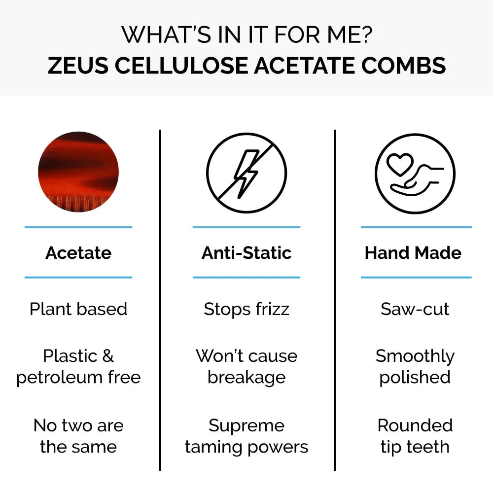 Zeus Folding Mustache Comb - K11